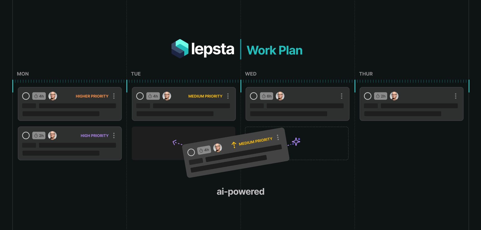 Our AI-powered work plans are here to help you prioritise better.